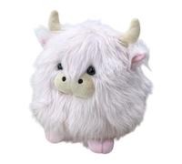 Generisch Cow Soft Toy - 20 cm Soft Cuddly Toy for Loving and Decorating, Long-Haired Plush Cow, for Children Girls as Decoration for Bed Living Room