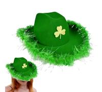 Generisch Cowboy Hats for Women - Breathable Party Outfits with Leaf Pattern, Women's Cowboy Hat in , for Country Festival Decoration and Party Accessories for