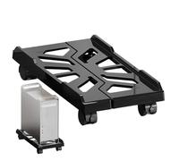 Generisch CPU Trolley with N - Compact Rolling PC Stand with Ventilation Slots | Adjustable Computer Holder for Desk Setup, Home Office, Rig, Device Support and Space Saving