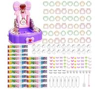 Generisch Craft Set for Children's Key Chains, Set for Creating Bag Pendants - Handmade Quicksand Pendant Set, Craft Accessories for Keyrings from 4 Years