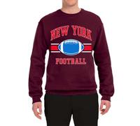 Generisch Crew Neck Sweatshirt for Football Fans of the City ARI Men's Sexy Elegant Tunic, Wine Red, XL