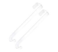 Generisch Crocheted Christmas Wreath - 15 Inch Acrylic | Clear Acrylic Holder - 2 Pieces for Hanging Wreaths, Mantles, Decorations for Indoor and Outdoor, Christmas, Halloween