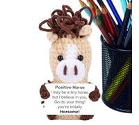 Generisch Crocheted, Funny Cute Amigurumi Figures - Crochet Inspirational Animals, as a Gift for Birthday, Housewarming, for Christmas Stocking, Friends, Family, Home, Room