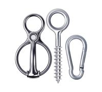 Generisch Cross Binding Rings for Stainless Steel Training Accessories, Magnetic Noseband - For Carriages, Stalls, Pastures, Outdoors, Barns, Paddocks, Feeding Areas, Exhibition Grounds Care Stations