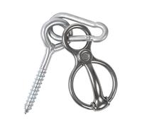 Generisch Cross binding rings for stainless steel training accessories, magnetic riding aids, for stable boxes, outdoor areas, coupling, feeding places, care stations