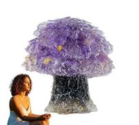 Generisch Crystal Stone Decoration, Crystal Stone Decoration, Meditation Energy Stones with Maple Tree Shape, Aesthetic Art Decoration for Meditation, Yoga Room, Bedroom, Living Room