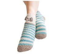 Generisch Cuddly Socks Women's Thermal Socks Women Stopper Socks Warm Thick Winter Socks Comfortable Soft House Socks Non-Slip Hut Socks Cute Bed Socks Fluffy Socks Mum Grandma