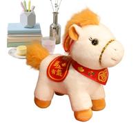 Generisch Cuddly Toys for and Girls - Cute Spring Festival 2026 Year of the Horse, Animal Plush Toy - For Children Girls Living Room Bedroom Table Study Children's Room Car Sofa