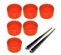 Generisch Cue Tips, Compact Acrylic Anti-Scratch Design, Cue Tips Replacement for Billiard Cues, for Players, Family Fathers, Sons, Daughters and the Whole