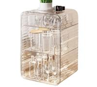 Generisch Cup Drain Rack Dustproof - Storage Container for Tea Bags Clear Acrylic Storage Box Dusty Cups Organiser Space-Saving Multilayer Waterproof Home Keeping for the Kitchen