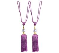 Generisch Curtain Tassels, Curtain Ties for Curtains | Long Tassel Tiebacks with Crystals - Luxurious Curtains Tie Decorative Rope, Window Decorative Tassel Braided Rope for Home