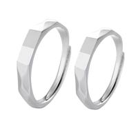 Generisch Curtain with Rings Adjustable Light Ring, Personalised Handmade Projection Ring, 925 Silver, I Love You, Engagement and Wedding Ring Blanks, one size, Silver, No Gemstone