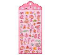 Generisch Cute 3D Food Stickers, Scrapbooking Stickers, Decoration, Food Stickers for Scrapbooking, for Water Bottle, Classroom, Reward, Wall, Laptop, Mobile Phone, Skateboard