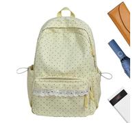 Generisch Cute Backpack School Outdoor Holiday Laptop Backpack, yellow, See | cute laptop bag for women girls wives daily work commute travel vacation library picnic summer camp camping