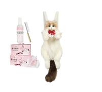 Generisch Cute Backpack with Removable Shoulder Strap Realistic Shaped Cat Backpack for University, Office, Travel, Holiday, School, Weekend Trip, Daily Work and, red, Siehe Beschreibung, See