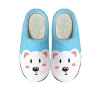 Generisch Cute Cartoon Halloween Animal Slippers - Slippers Women Cute Winter Funny Hut Shoes Plush Warm Home Shoes Unisex House Slippers Non-Slip Mules Lovers Slippers, blue, 7 UK
