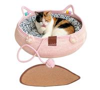 Generisch Cute Cat Bed with Washable Cushion Pad, Non-Slip, Sleeping Place for Cats, Dogs, Kittens - For Kittens and Puppies for Sleeping and for Home, Living Room, Balcony