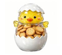 Generisch Cute Cookie Jar - Clear Airtight Container in Chick Egg Shape | Clear Candy Storage Container - for Holiday Table Decoration Party Family Party Storage Cabinet Kitchen Snack