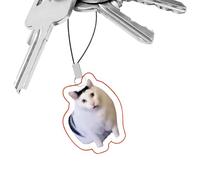 Generisch Cute Mobile Phone Charm | Portable Bag Charm - Acrylic Keyring for Children Teenagers Backpack Funny Cat Dog Emoticon Mobile Phone Lanyard, Siehe Beschreibung, Acrylic, See description