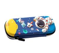 Generisch Cute Pencil Case, 3D Astronaut Cat Waterproof Three Layers, Large Stylish Pencil Case for Pens, for Students, Girls, School, Home Lessons, blue, see description, See description