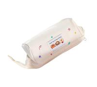 Generisch Cute Pencil Case Aesthetic Pen Bag Storage Bag Pen Stationery Storage for Children Students Women School Travel Teaching, cream-coloured, see description, See description