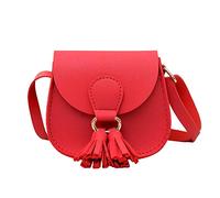 Generisch Cute Princess Tassel PU Shoulder Bag Birthday Gift Handle for Bags Metal (RD1, One Size)