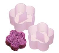 Generisch Cute Rice Molds, Rice Molds for Sushi - Non-Adhesive DIY Rice Ball Moulds for Kitchen - 2 Portable Picnic Rice Press Molds, Dishwasher Safe for Kids Lunch