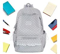 Generisch Cute School Backpack Adjustable Shoulder Straps Zip Pocket, gray, Siehe Beschreibung, See description