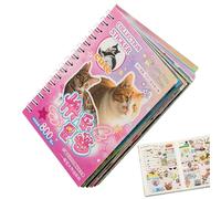 Generisch Cute Sticker Book - 800 Cat & Dog Stickers Pro Style on 30 Sheets | Theme Stickers for Scrapbooking, Diaries, DIY Crafts, Journals, Class Projects & Travel Decoration