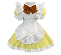 Generisch Cute Women's Costume, Cosplay, Lolita, Halloween, Beer Festival, Women's Costume Leather Warmers for Men in the Middle Ages (Yellow, M)
