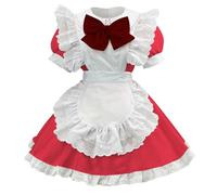 Generisch Cute Women's Costume, Cosplay, Lolita, Halloween, Beer Festival, Women's Costume Leather Warmers for Men in the Middle Ages (Watermelon Red, S)