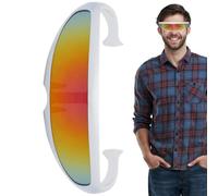 Generisch Cyclops Sunglasses - 14 x 4 cm | Futuristic Sunglasses Cyclops | Futuristic Wrap Around Glasses Visor Wrap Around with Colour Assorted Colours