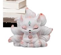 Generisch Dashboard - auspicious figures, car accessories, ornaments for the car interior, automotive nine-tailed fox dash ornaments, for women and girls, vehicle, truck, zuh
