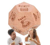 Generisch Date Night - Night Food Cube, Date Night Meal Cube, Idea Cube for Takeaway Food | Funny Dating Dice for Eating, Wooden for Him and Her