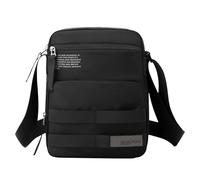 Generisch de mensajero impermeable para hombres | Bolso de hombro casual con múltiples bolsillos | de moda resistant al desgaste para trabajo, viaje y negocios, black, Siehe Beschreibung