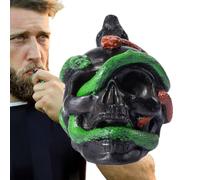 Generisch Death Cry Whistle | Snake Skull Scary Whistle for Halloween | Interactive Joke Item with Dark Design for Costume Parties