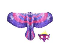 Generisch Déguisement Oiseau Accessory - Thème Animal Immersif | Bretelles Élastiques Ailes et Masque Visage - Costume Oiseau pour École Scène Carnaval Halloween Mascarade Fête