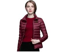 Generisch Delivery Saturday for Women Without Windproof Winter Coat Recycled Insulation Slim Short Winter Coat with Warm White Duck Down Coat Outerwear Army, RD2, XL
