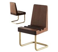 Generisch Desk Mobile Phone Holder, Mini Chair Mobile Phone Holder, Adjustable Wooden Holder for Desktop, Travel, Home, Camping, Bedroom, Living Room and Work