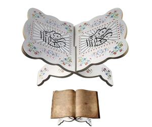 Generisch Desktop Prayer Book Holder - Holder Rehal for Religious Sacred Books for Reading - The Bible Quran Geeta Foldable Bookend Home Decor Accents
