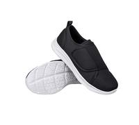 Generisch Diabetic Shoes Men Women Extra Wide Ultralight Orthopaedic Shoes with Memory Foam Sole Breathable Health Shoes for Swollen Feet Mesh Breathable, black, 10 UK