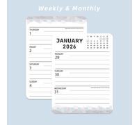 Generisch Diary | 2026 Daily Work Planner, A7 Pocket Size Book for Drawing, Training, Care, Study, Research, Occupation, Appointments