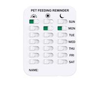 Generisch Did You Feed The Cat Tracker Magnet, Food Reminder with Magnetic Attachment and Adhesive Strips, Feeding and Medication Tracker did You Feed The Cat, For Dog and Cat Owners (A)