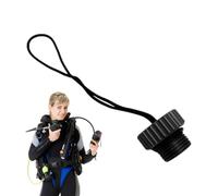 Generisch DIN Valves | Tank Regulator | Diving Dust Plug Cover with Rope | Industrial Tank Protection Cap for Diving Cylinder Equipment Dustproof Protection Accessories for Dustproof