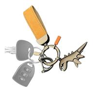 Generisch Dinosaur Keyring for Backpack, Cute Decoration Pendant, Zinc Alloy Key Clip for Purses, for Travel, Collectors, Adults, Handbags, Christmas, black, Siehe Beschreibung