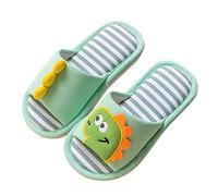 Generisch Dinosaur Pattern Open Toe Slippers Cotton Linen Comfort On Slippers for Girls and Slippers 38 Women, c, 1/1.5 UK