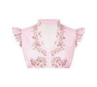 Generisch Dirndl Blouse Women's Cap Sleeve Dirndl Blouse Costume Blouse Elegant Top in the Style of the Bavarian Beer Festival - Perfect for Playful Layered Look Seasonal Outfits