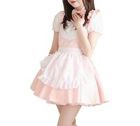 Generisch Dirndl Dress Body Halloween Costume Stage Dress Costume Oktoberfest Sculpture Women's Dress White Gothic Dress Plus Size, pink, L