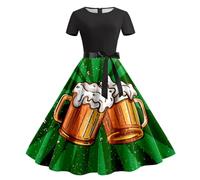 Generisch Dirndl Women's Long Oktoberfest Women's Outfit Dirndl Complete Set Midi Dirndl Dress Including Costume Skirt Dirndl Apron Costume Dress Oktoberfest Dresses Costume Fashion Costume Skirt
