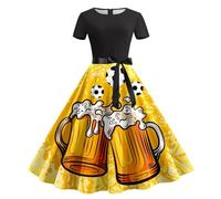 Generisch Dirndl Women's Long Oktoberfest Women's Outfit Dirndl Complete Set Midi Dirndl Dress Including Costume Skirt Dirndl Apron Costume Dress Oktoberfest Dresses Costume Fashion Costume Skirt